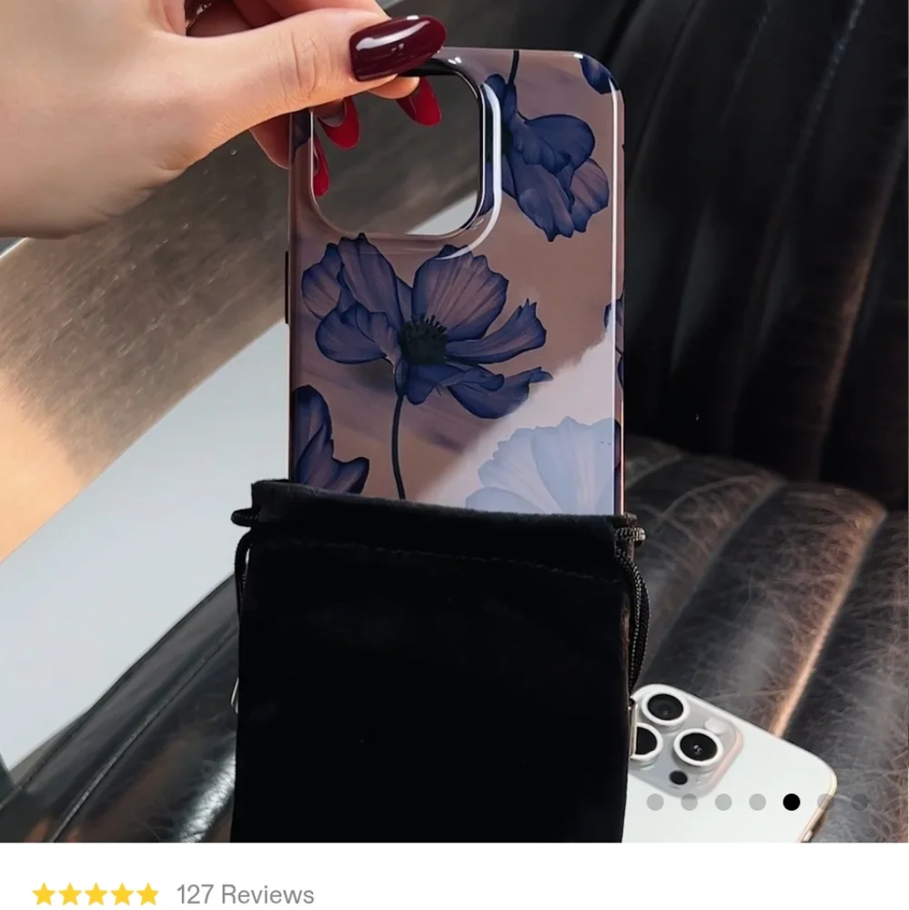 Velvet Night - Google Pixel 7pro Case (Floral Brown and Purple Phone Case)